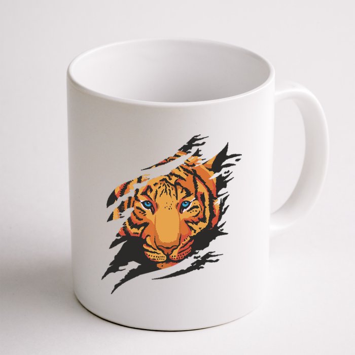 Tiger Wild Animal Ripped Coffee Mug