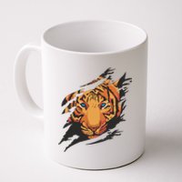 Tiger Wild Animal Ripped Coffee Mug