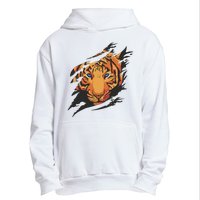 Tiger Wild Animal Ripped Urban Pullover Hoodie