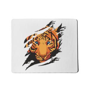 Tiger Wild Animal Ripped Mousepad