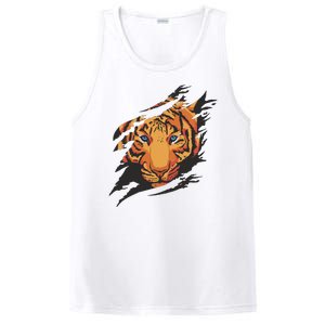 Tiger Wild Animal Ripped PosiCharge Competitor Tank