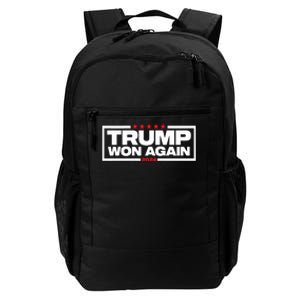 Trump Won Again Election Day President 47 Th American Daily Commute Backpack