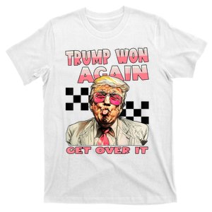 Trump Won Again 2024 Election President 47 Th American Flag T-Shirt