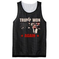 Trump Won Again 47 President American Flag Inauguration 2025 Mesh Reversible Basketball Jersey Tank