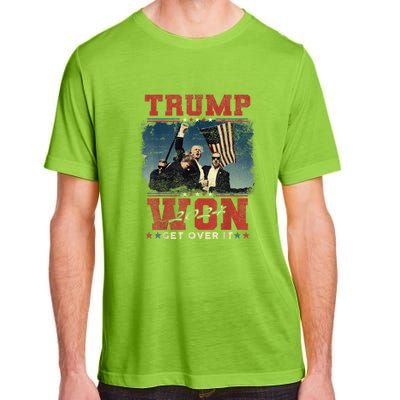 Trump Won Again – 2024 Election 47th President Adult ChromaSoft Performance T-Shirt