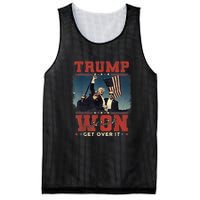 Trump Won Again – 2024 Election 47th President Mesh Reversible Basketball Jersey Tank