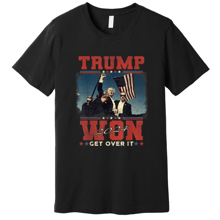 Trump Won Again – 2024 Election 47th President Premium T-Shirt