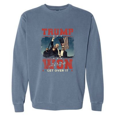 Trump Won Again – 2024 Election 47th President Garment-Dyed Sweatshirt