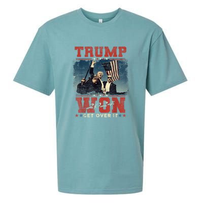 Trump Won Again – 2024 Election 47th President Sueded Cloud Jersey T-Shirt