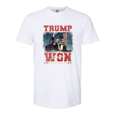 Trump Won Again – 2024 Election 47th President Softstyle® CVC T-Shirt