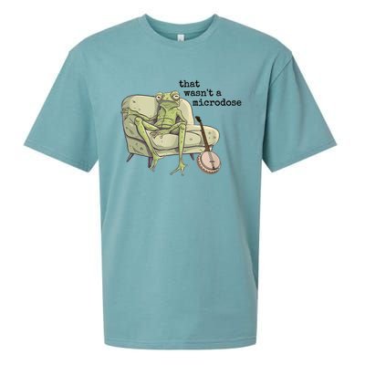 That WasnT A Microdose Humor Strange Naked Frog Meme Sueded Cloud Jersey T-Shirt