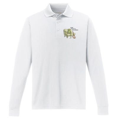 That WasnT A Microdose Humor Strange Naked Frog Meme Performance Long Sleeve Polo