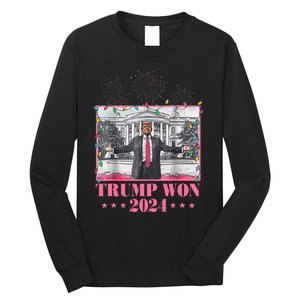 Trump Won Again 2024 Election President 47 Th Long Sleeve Shirt