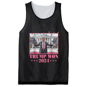 Trump Won Again 2024 Election President 47 Th Mesh Reversible Basketball Jersey Tank