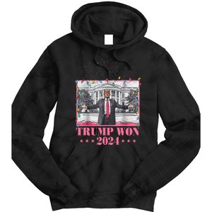 Trump Won Again 2024 Election President 47 Th Tie Dye Hoodie