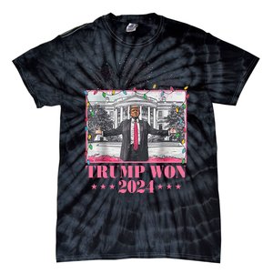 Trump Won Again 2024 Election President 47 Th Tie-Dye T-Shirt