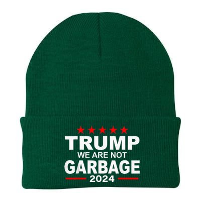 Trump We Are Not Garbage 2024 Knit Cap Winter Beanie