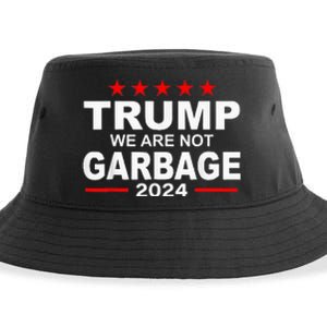 Trump We Are Not Garbage 2024 Sustainable Bucket Hat