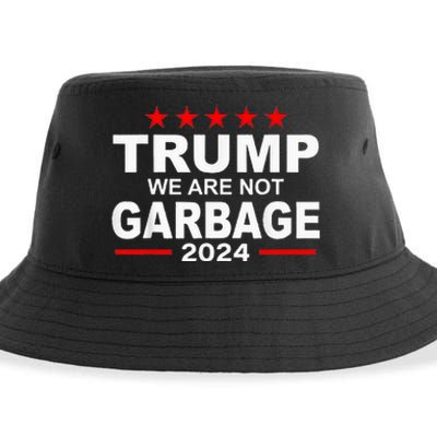 Trump We Are Not Garbage 2024 Sustainable Bucket Hat