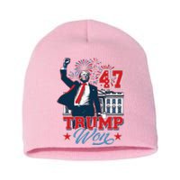 Trump Won Again 2024 Election President 47 Th Short Acrylic Beanie