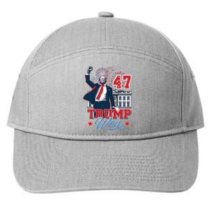 Trump Won Again 2024 Election President 47 Th 7-Panel Snapback Hat