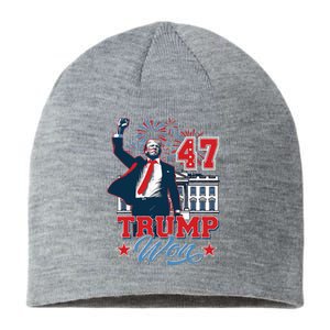 Trump Won Again 2024 Election President 47 Th Sustainable Beanie