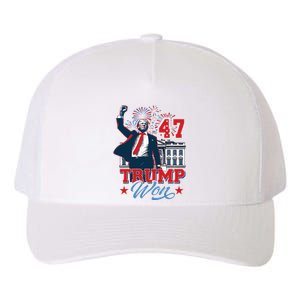 Trump Won Again 2024 Election President 47 Th Yupoong Adult 5-Panel Trucker Hat