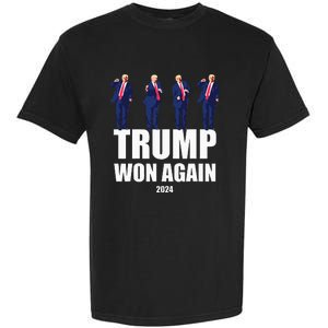 Trump Won Again 2024 Election Inauguration Day 47 President Garment-Dyed Heavyweight T-Shirt