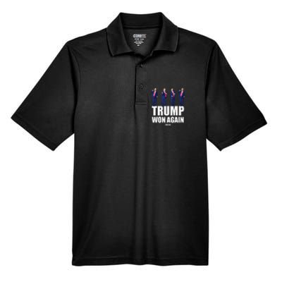 Trump Won Again 2024 Election Inauguration Day 47 President Men's Origin Performance Pique Polo