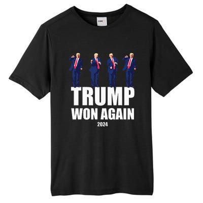 Trump Won Again 2024 Election Inauguration Day 47 President Tall Fusion ChromaSoft Performance T-Shirt