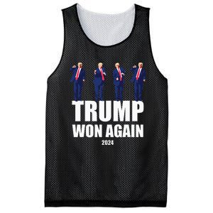 Trump Won Again 2024 Election Inauguration Day 47 President Mesh Reversible Basketball Jersey Tank