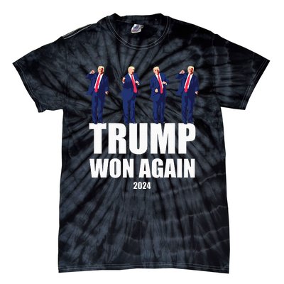 Trump Won Again 2024 Election Inauguration Day 47 President Tie-Dye T-Shirt