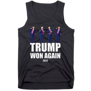 Trump Won Again 2024 Election Inauguration Day 47 President Tank Top