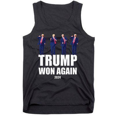 Trump Won Again 2024 Election Inauguration Day 47 President Tank Top