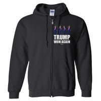 Trump Won Again 2024 Election Inauguration Day 47 President Full Zip Hoodie