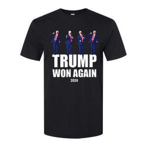 Trump Won Again 2024 Election Inauguration Day 47 President Softstyle CVC T-Shirt