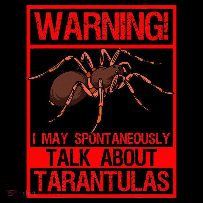 Tarantula Warning Arachnid Hairy Spiders Entomologist Drawstring Bag