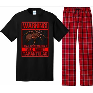 Tarantula Warning Arachnid Hairy Spiders Entomologist Pajama Set