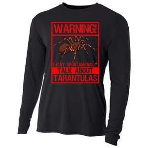 Tarantula Warning Arachnid Hairy Spiders Entomologist Cooling Performance Long Sleeve Crew