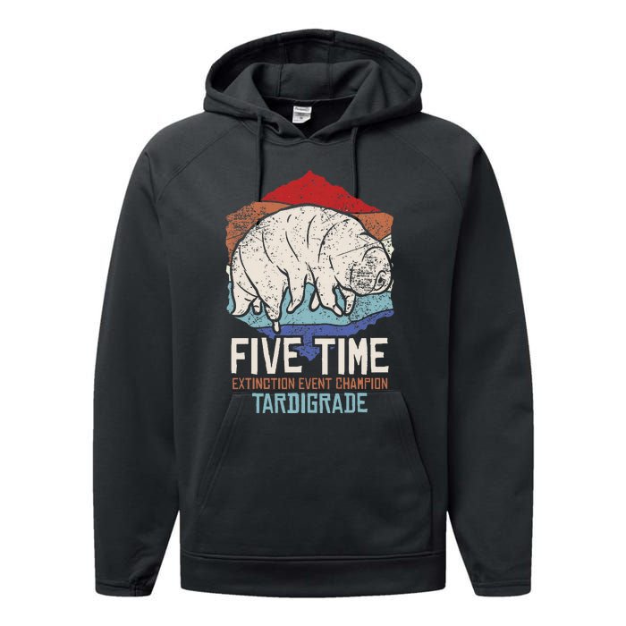 Tardigrade Water Bear Extinction Event Champion Performance Fleece Hoodie