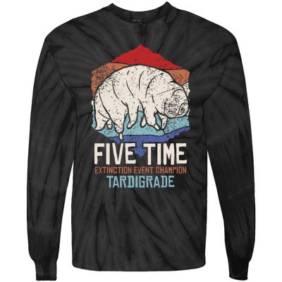 Tardigrade Water Bear Extinction Event Champion Tie-Dye Long Sleeve Shirt