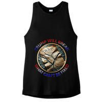 Trump Will Break What CanT Be Fixed Shattered Constitution Ladies PosiCharge Tri-Blend Wicking Tank