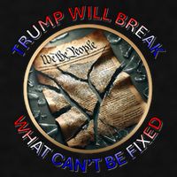 Trump Will Break What CanT Be Fixed Shattered Constitution Ladies PosiCharge Tri-Blend Wicking Tank