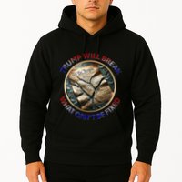 Trump Will Break What CanT Be Fixed Shattered Constitution Hoodie