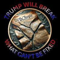 Trump Will Break What CanT Be Fixed Shattered Constitution Backpack