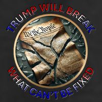 Trump Will Break What CanT Be Fixed Shattered Constitution Microfiber Hand Towel