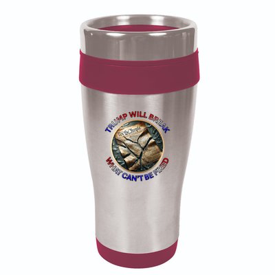 Trump Will Break What CanT Be Fixed Shattered Constitution 16oz Travel Tumbler