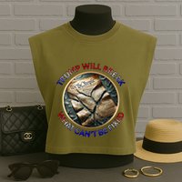 Trump Will Break What CanT Be Fixed Shattered Constitution Garment-Dyed Women's Muscle Tee