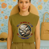 Trump Will Break What CanT Be Fixed Shattered Constitution Garment-Dyed Women's Muscle Tee
