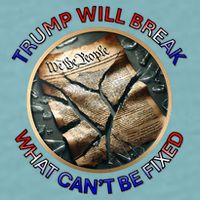 Trump Will Break What CanT Be Fixed Shattered Constitution Sueded Cloud Jersey T-Shirt